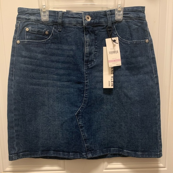 Anne Klein Dresses & Skirts - Anne Klein denim jean mini skirt women's size 6